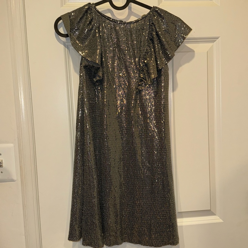 Girls sequin party dress - size 11/12